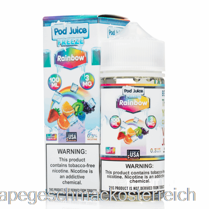 Regenbogen Einfrieren - Schotensaft - 100ml 12mg Vape-Geschmack